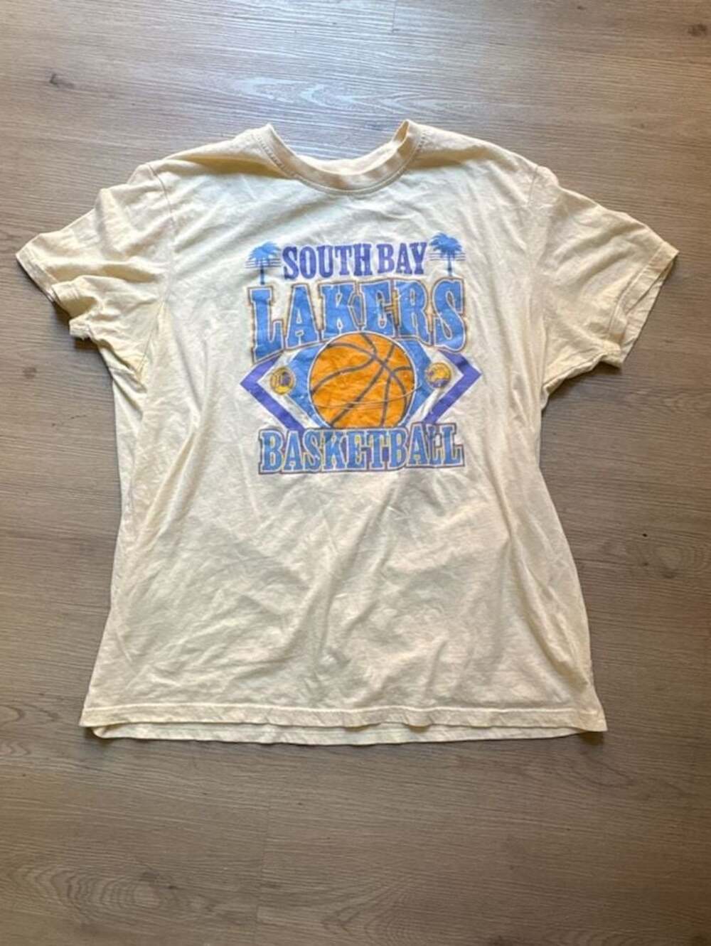 Vintage-style South Bay Lakers Basketball Graphic T-Shirt